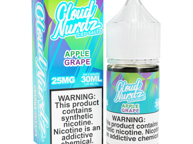 سالت انگور سیب یخ کلود نوردز | Cloud Nurdz Iced Grape Apple