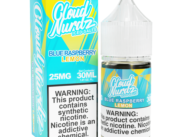 سالت بلو رزبری لیمو یخ کلود نوردز | Cloud Nurdz Iced Blue Raspberry Lemon