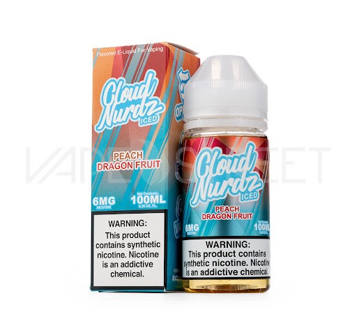 سالت هلو دراگون یخ کلود نوردز | Cloud Nurdz Iced  Peach Dragon Fruit