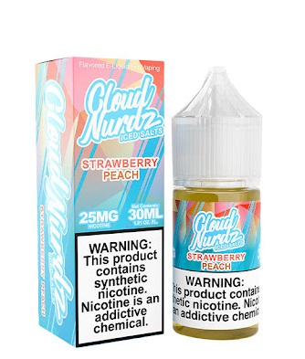 سالت توت فرنگی هلو یخ کلود نوردز | Cloud Nurdz Iced Strawberry Peach