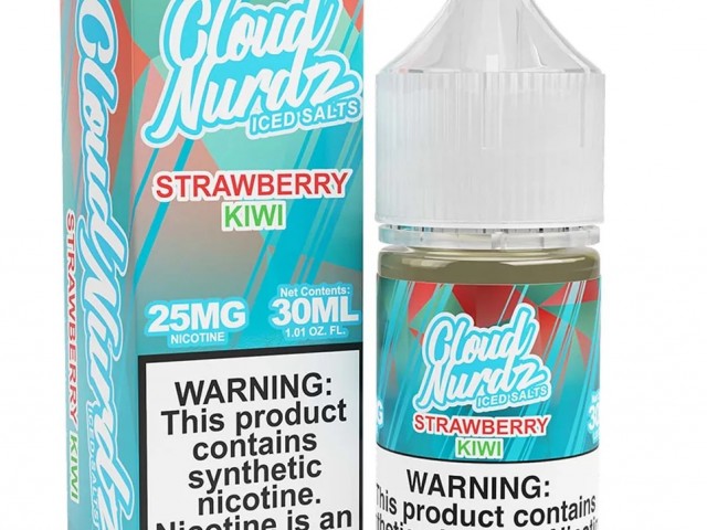 سالت توت فرنگی کیوی یخ کلود نوردز | Cloud Nurdz Iced Strawberry Kiwi