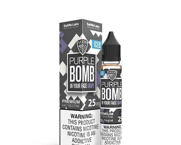 سالت نیکوتین انگور یخ ویگاد VGOD Purple Bomb Iced Saltnic