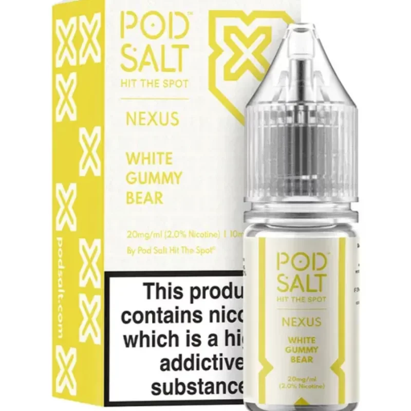 پاد سالت آدامس خرسی سفید | PODSALT NEXUS WHITE GUMMY BEAR