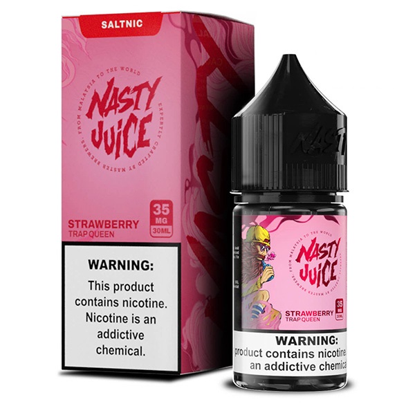 سالت نیکوتین توت فرنگی نستی Nasty Trap Queen