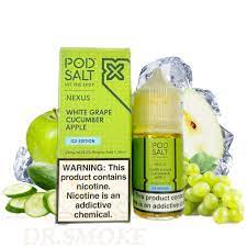 پاد سالت نکسوس انگور و سیب سبز و خیار نسخه یخی Pod Salt Nexus White Grape Cucumber Apple ice edition