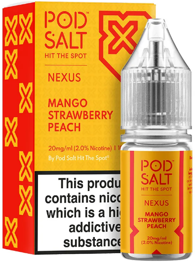 پاد سالت انبه هلو توت فرنگی Pod Salt Mango Strawberry Peach