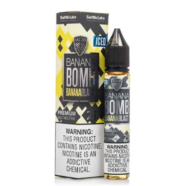 سالت نیکوتین بمب موز یخ ویگاد VGOD Iced Banana bomb Saltnic