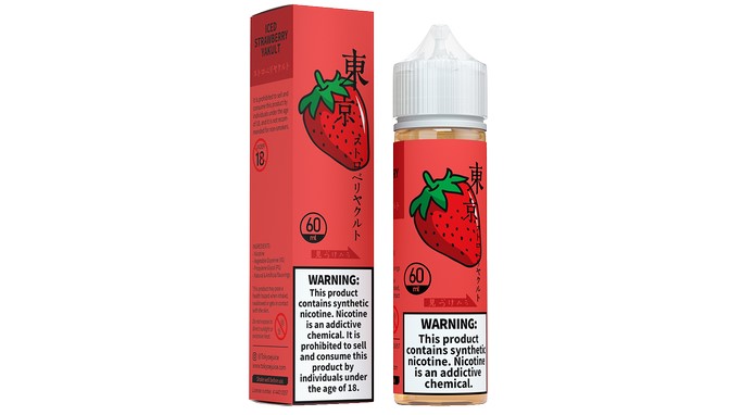 جویس توت فرنگی یخ توکیو 60 میلی گرم | TOKYO ICED STRAWBERRY YAKULT E-JUICE 60ml