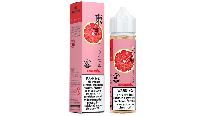 جویس گریپ فروت یخ توکیو 60 میلی گرم | TOKYO ICED GRAPE FRUIT E-JUICE 60ml