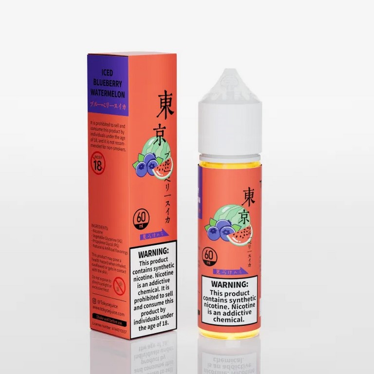 جویس بلوبری هندوانه یخ توکیو 60 میلی گرم | TOKYO ICED BLUEBERRY WATERMELON E-JUICE 60ml