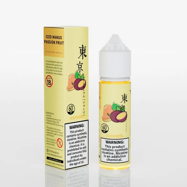 جویس انبه پشن فروت یخ توکیو | TOKYO ICED MANGO PASSION FRUIT E-JUICE 60ml