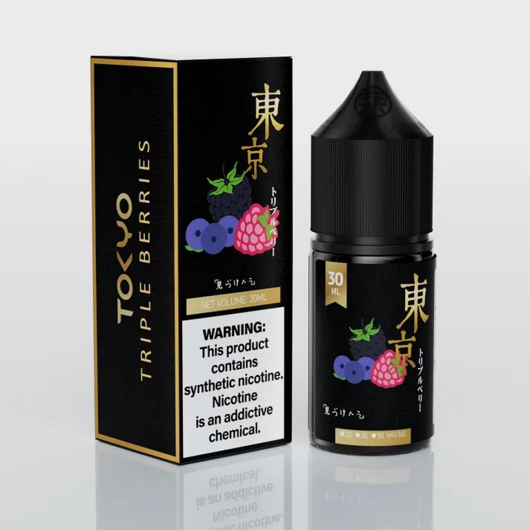 سالت بلوبری بلک بری رزبری یخ گلدن توکیو | TOKYO (Golden Series) –  TRIPLE BERRIES