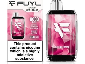 پاد 8000پاف آدامس بادکنکی یخ فیول دینرلیدی | DINNER LADY FUYL  Ice bubblegum 8000 DISPOSABLE POD