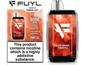 پاد 8000پاف آدامس بادکنکی یخ فیول دینرلیدی | DINNER LADY FUYL  Ice bubblegum 8000 DISPOSABLE POD
