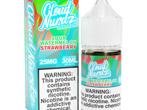 سالت هندوانه توت فرنگی یخ کلود نوردز | Cloud Nurdz Iced Sour Watermelon Strawberry