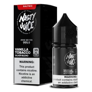 سالت نیکوتین سیلور تنباکو وانیل نستی Nasty Silver Blend