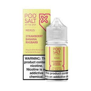 پاد سالت ریواس موز توت فرنگی Pod Salt Strawberry Banana Rhubarb