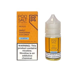 پاد سالت نکسوس نارنگی نارگیل خامه نسخه یخی Pod Salt Nexus Sweet Tangerine Coconut ice edition
