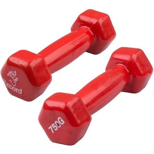 دمبل ایروبیک بانوان روکش دار 750 گرمی - دو عددی