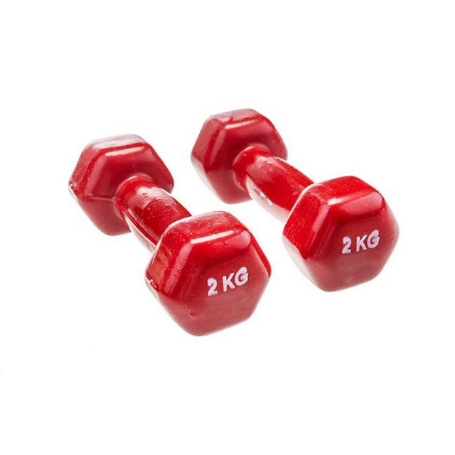 دمبل ایروبیک بانوان روکش‌ دار 2 کیلوگرمی - دو عددی