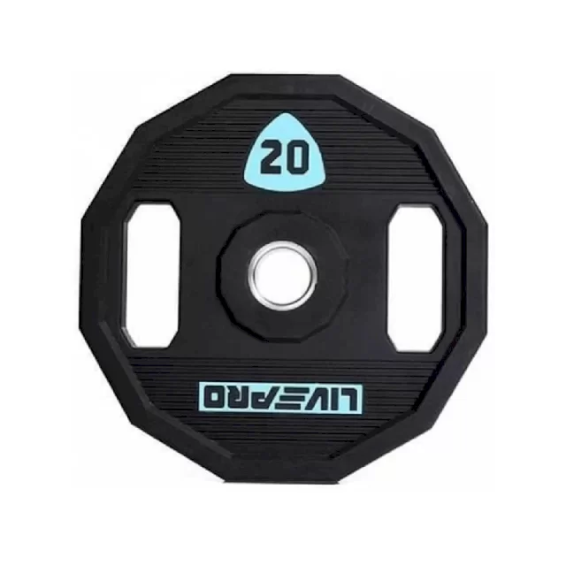 صفحه هالتر 20 کیلوگرمی لایوپرو (LIVEPRO) در بسته 2 عددی کد V6