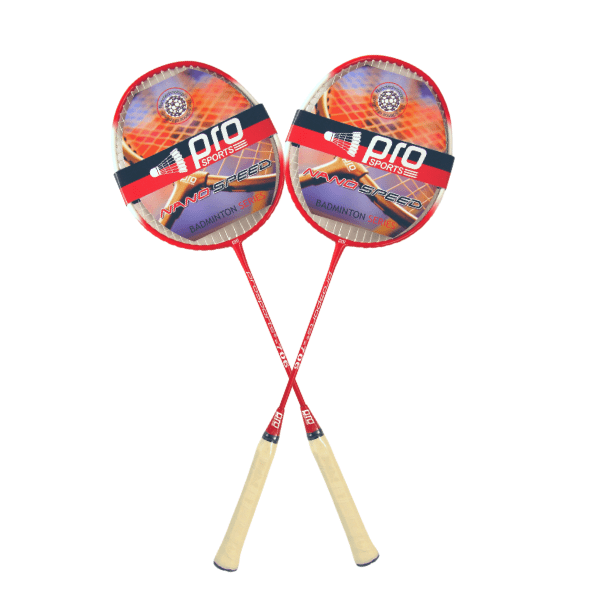 راکت بدمینتون پرو اسپرت (Pro Sports) مدل PSW706 بسته دو عددی به همراه سه عدد توپ بدمینتون کد S-04