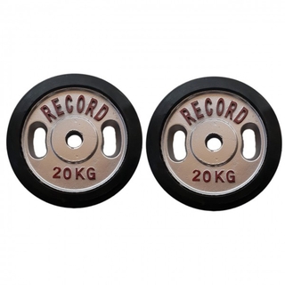 وزنه هالتر دور لاستیک 20 کیلویی - دو عددی