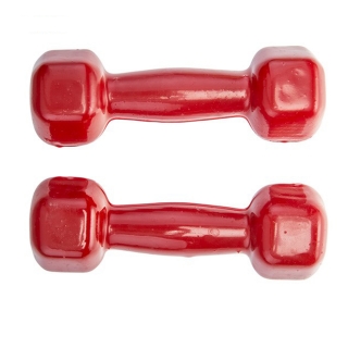 دمبل ایروبیک بانوان روکش‌ دار 1.5 کیلوگرمی - دو عددی