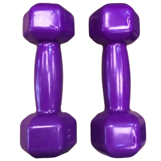 دمبل ایروبیک بانوان روکش‌ دار 2.5 کیلوگرمی - دو عددی