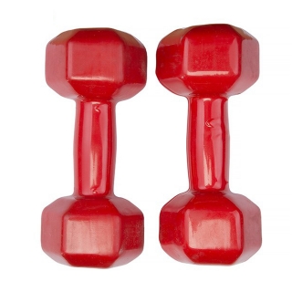 دمبل ایروبیک بانوان روکش‌ دار 5 کیلوگرمی - دو عددی