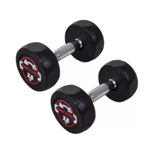 دمبل گرد 2.5 کیلویی استپ دار Record بسته 2 عددی