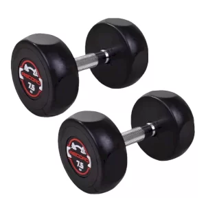 دمبل گرد 7.5 کیلویی استپ دار Record بسته 2 عددی