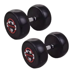 دمبل گرد 20 کیلویی استپ دار Record بسته 2 عددی