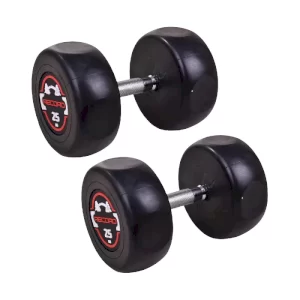 دمبل گرد 25 کیلویی استپ دار Record بسته 2 عددی