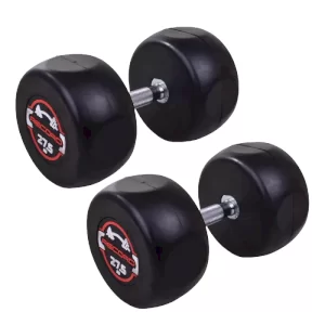 دمبل گرد 27.5 کیلویی استپ دار Record بسته 2 عددی