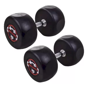 دمبل گرد 35 کیلویی استپ دار Record بسته 2 عددی