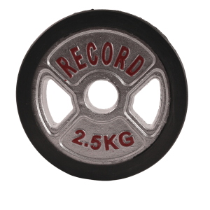 وزنه دمبلی دور لاستیک 2.5 کیلویی Record - دو عددی