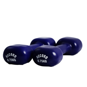 دمبل ایروبیک بانوان روکش دار 0.75 کیلوگرمی رکورد مدل New - دو عددی