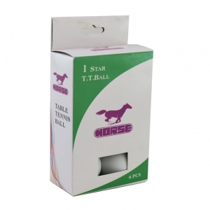 توپ پینگ پنگ هورس مدل 1 ستاره بسته 6 عددی کد S-8643