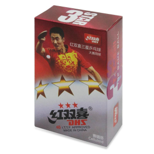 توپ پينگ پنگ DHS سه ستاره مدل D40 بسته بندی 6 عددی کد L-60931