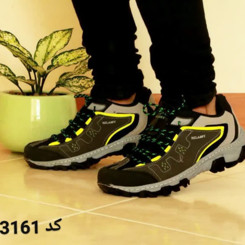 فروش ویژه کفش اسپرت مردانه پسرانه هیلاسی رنگ طوسی سبز با ارسال رایگان کد3161