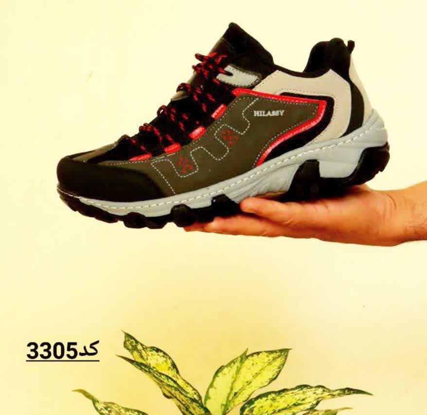 فروش ویژه کفش اسپرت مردانه پسرانه هیلاسی رنگ مشکی سفید با ارسال رایگان کد 3305