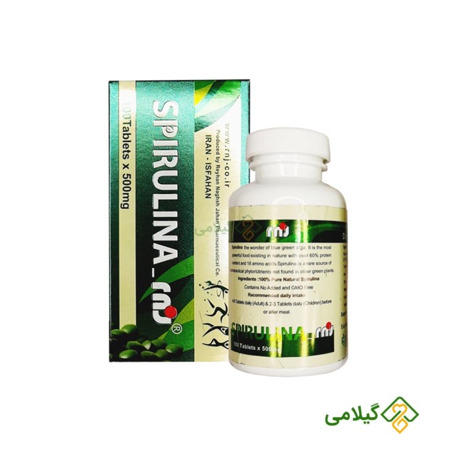 جلبک دریایی اسپیرولینا 500 میلی گرمی ( Spirulina Tabletts )