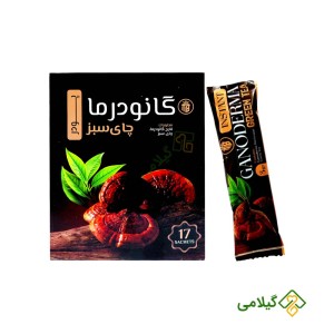 پودر قارچ گانودرما و چای سبز