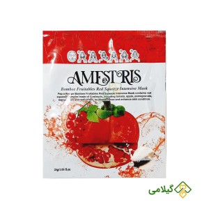 ماسک صورت ورقه ای عصاره انار آمستریس ( Amestris Red Mask )