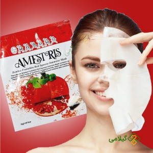 ترکیبات ماسک صورت ورقه ای عصاره انار آمستریس ( Amestris Red Mask )