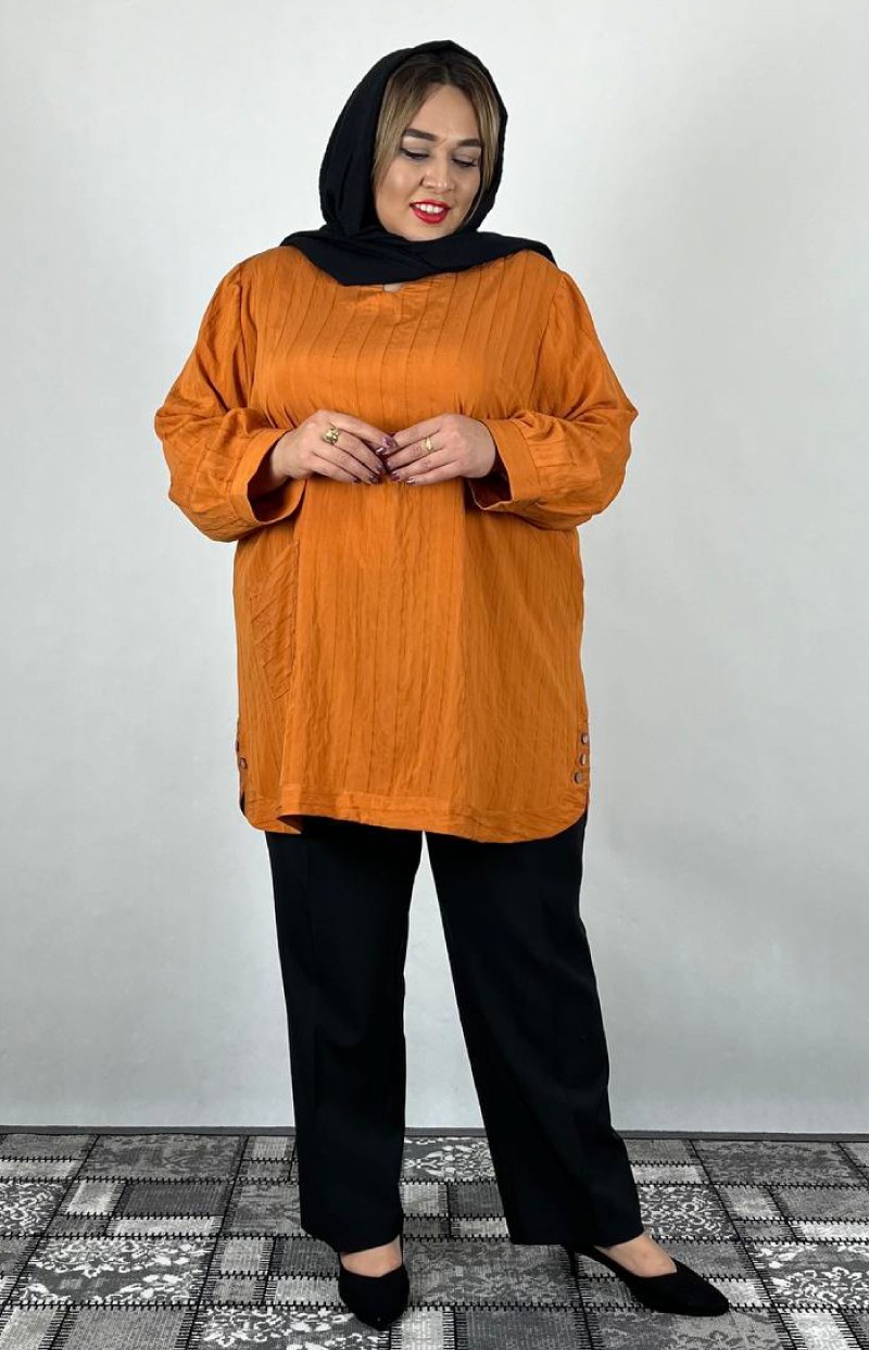 شومیز پلوتی زنانه کد 008