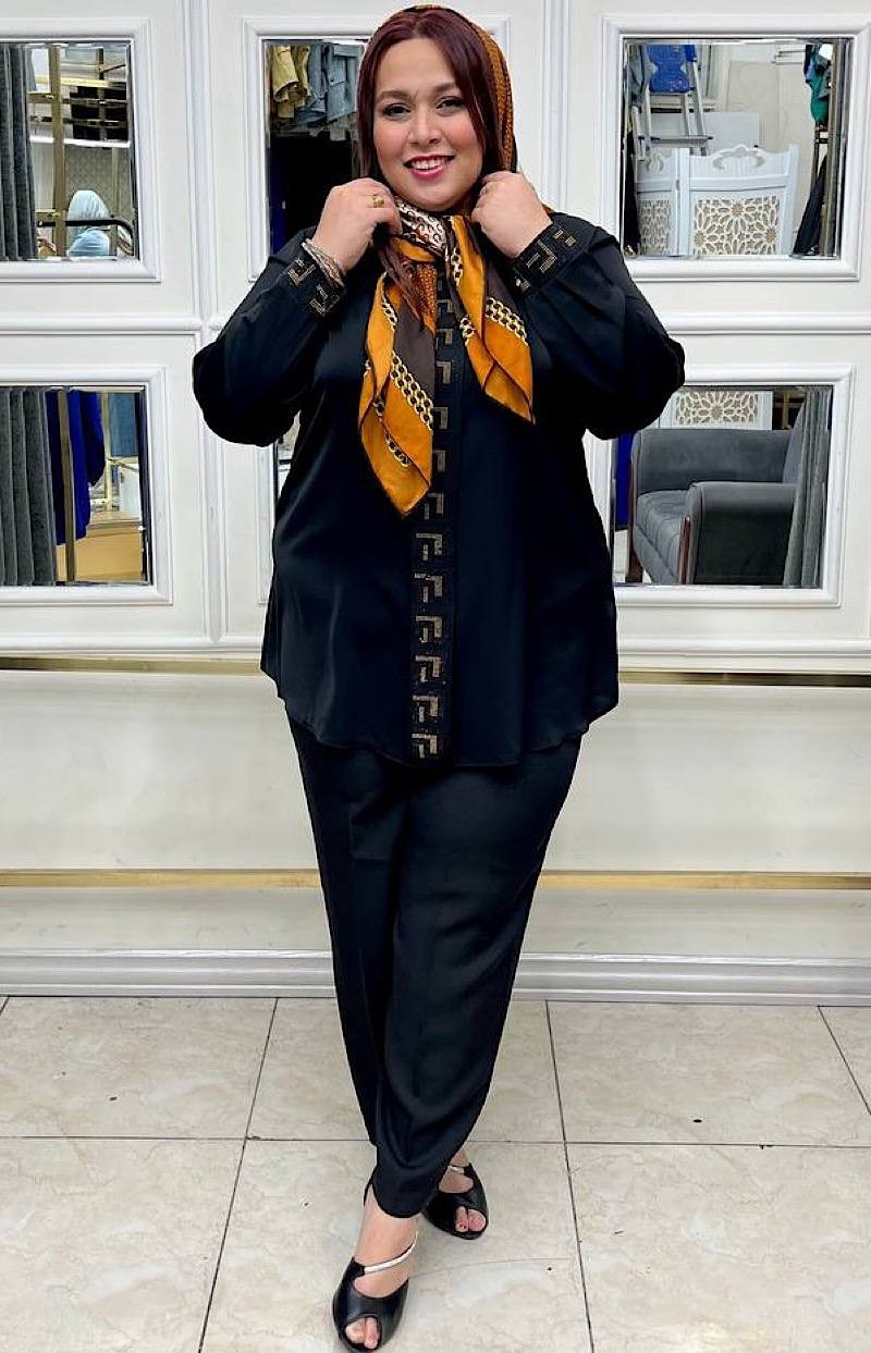 شومیز الیزا طرح ورساچه کد 029