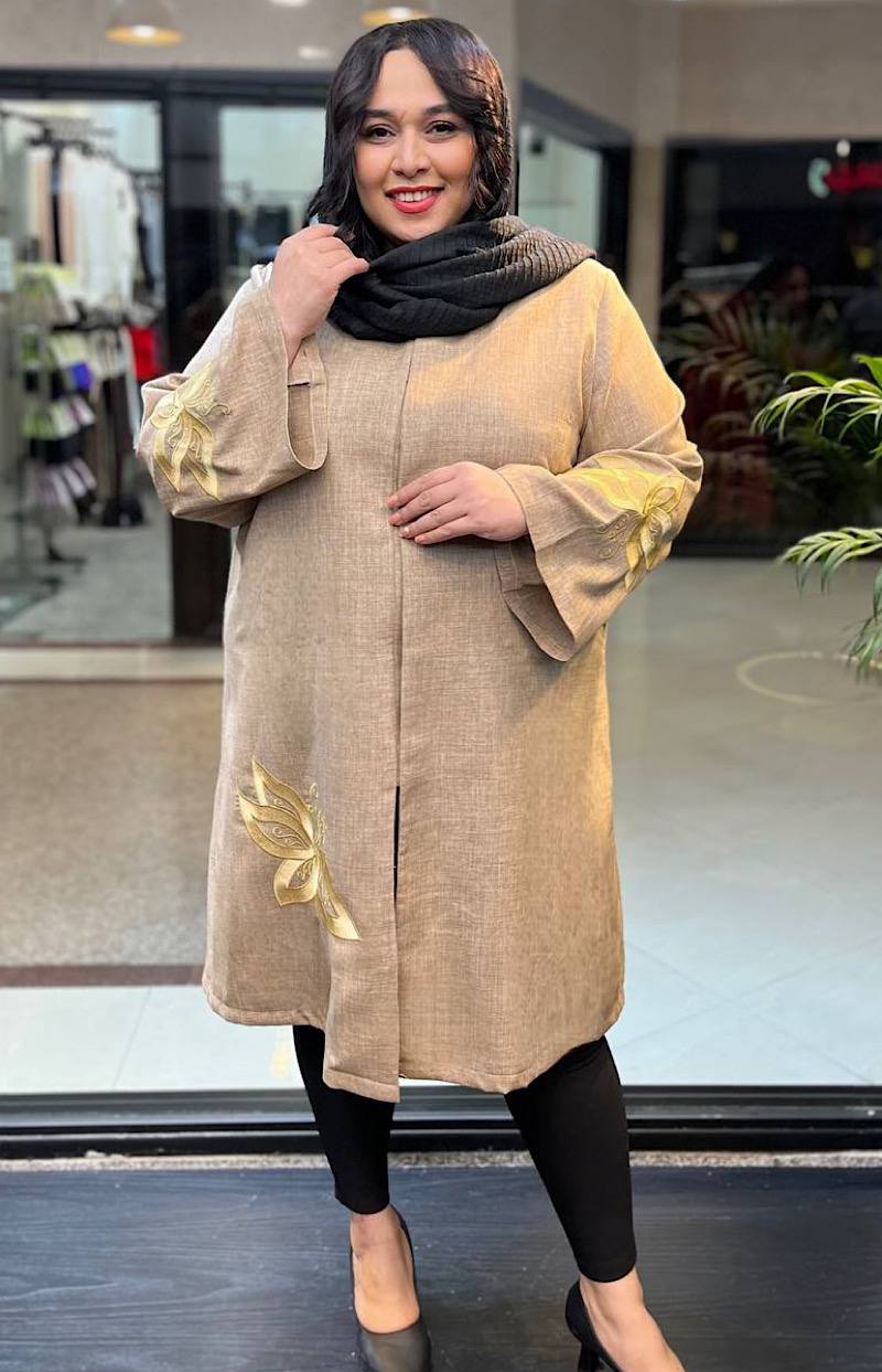 مانتو سایزبزرگ شانتون پروانه کد 160