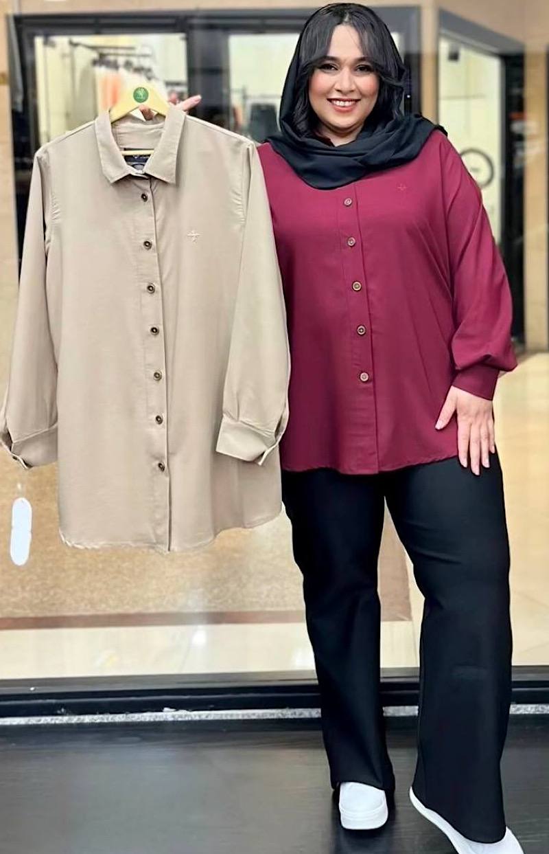 شومیز سایز بزرگ بنگالین کد 162